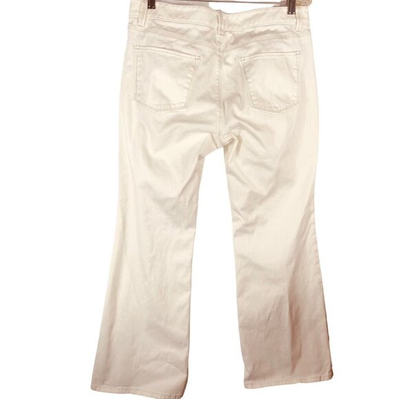 Ann Taylor Women's White Ivory Jeans Size 12P - Picture 2 of 5